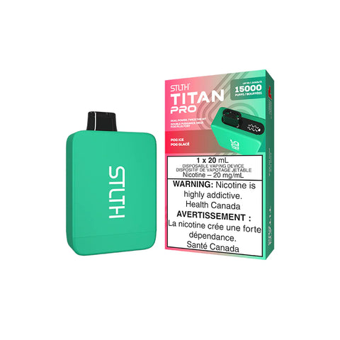 Stlth Titan Pro Disposable Vape - 15,000 Puffs - POG Ice