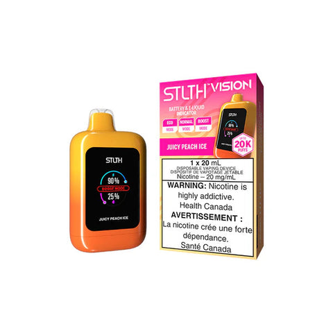 Stlth Vision Disposable Vape - 20K Puffs - Juicy Peach Ice