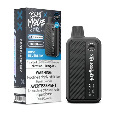 Flavour Beast Beast Mode Max 18K Disposable - 20ML - Boss Blueberry