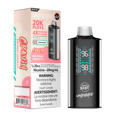 Flavour Beast Unleashed DCP 20K Disposable Vape - Birthday Confetti