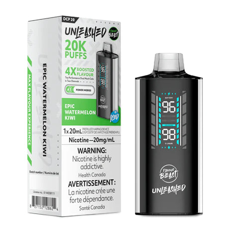 Flavour Beast Unleashed DCP 20K Disposable Vape - Epic Watermelon Kiwi