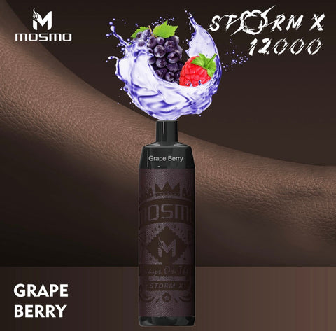 Mosmo Storm X Disposable Vape - Grape Berry