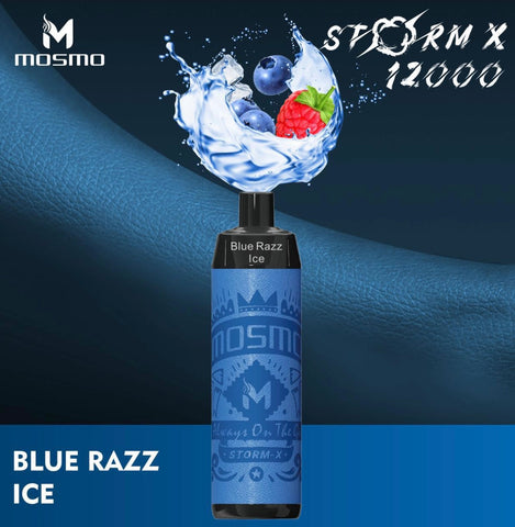 Mosmo Storm X Disposable Vape - Blue Razz Ice