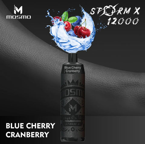 Mosmo Storm X Disposable Vape - Blue Cherry Cranberry