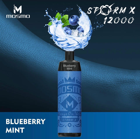 Mosmo Storm X Disposable Vape - Blueberry Mint