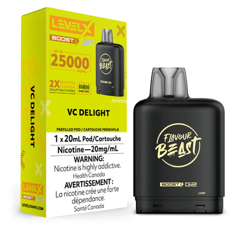 Level X Flavour Beast BOOST Pod - 25K Puffs - VC Delight