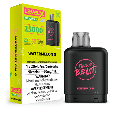 Level X Flavour Beast BOOST Pod - 25K Puffs - Watermelon G