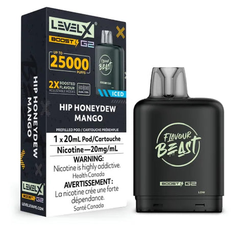 Level X Flavour Beast BOOST Pod - 25K Puffs - Hip Honeydew Mango