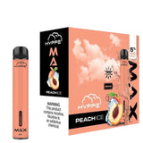 hyppe max 1500 puff disposable vape peach ice